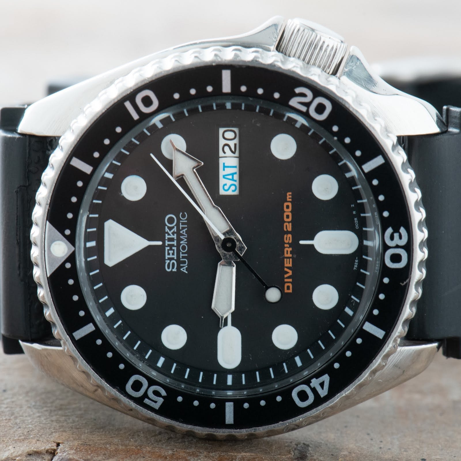 Seiko SKX007 Divers Watch Men Vintage Automatic Day Date ref. 7S26-0020 ...